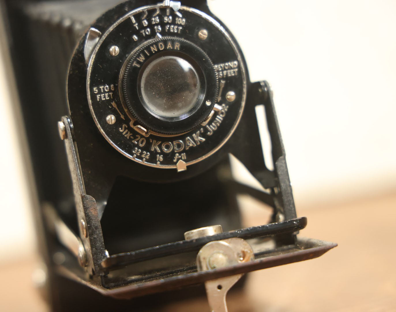 Lot 037 - Antique Kodak Six-20 Kodak Junior Folding Film Camera, With Case