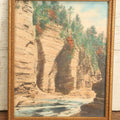 Lot 061 - Antique Hand Colored Photo Of Elephant's Head, Ausable Chasm, New York, In Frame