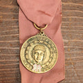 Lot 079 - Vintage Millrose Athletic Association Track And Field Medal With Pink Ribbon By John Wanamaker, New York