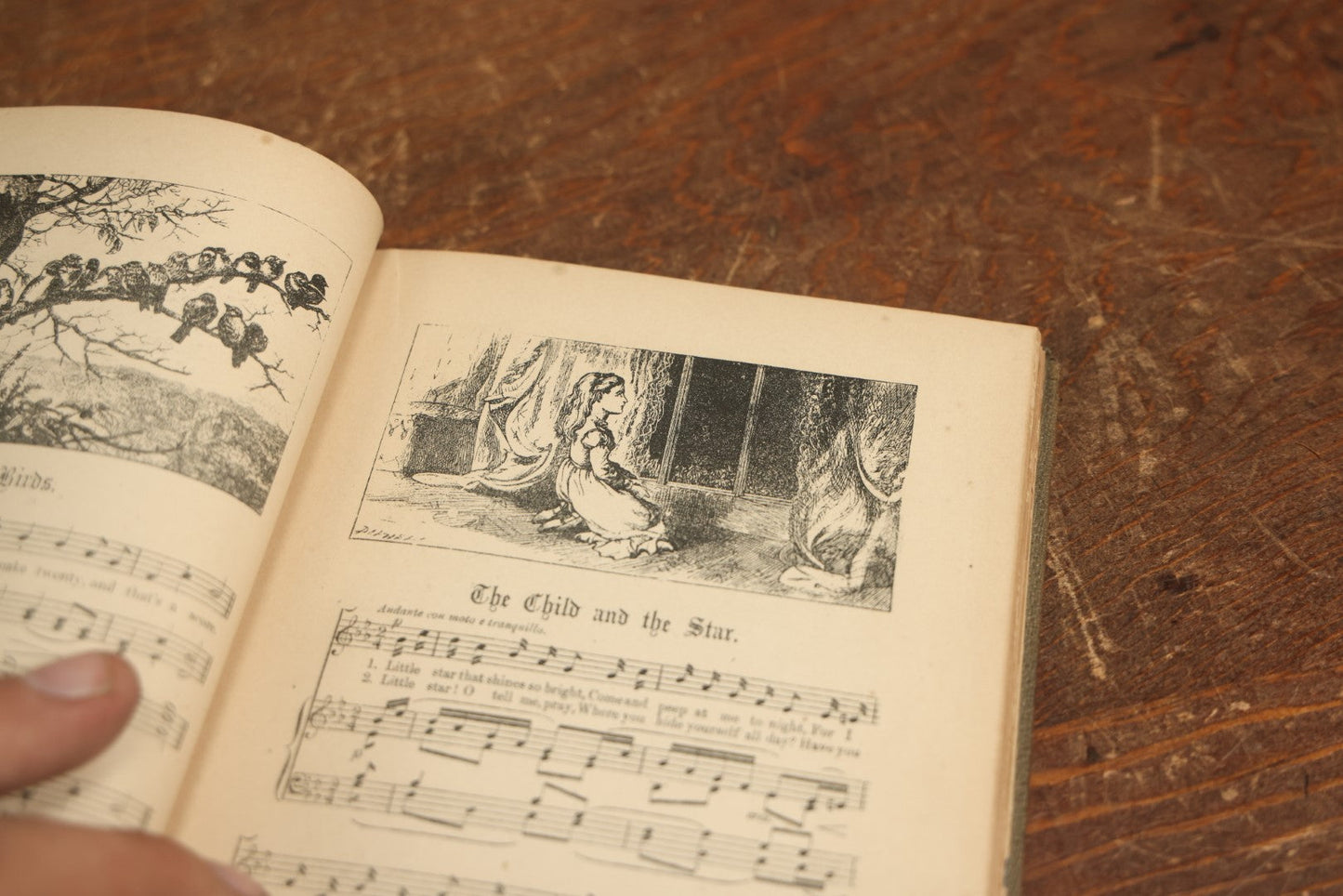 Lot 086 - Mother Goose Set To Music, Antique Book With Owl On Cover, Illustrated, Published By G. W. Carelton & Co., 1873, New York