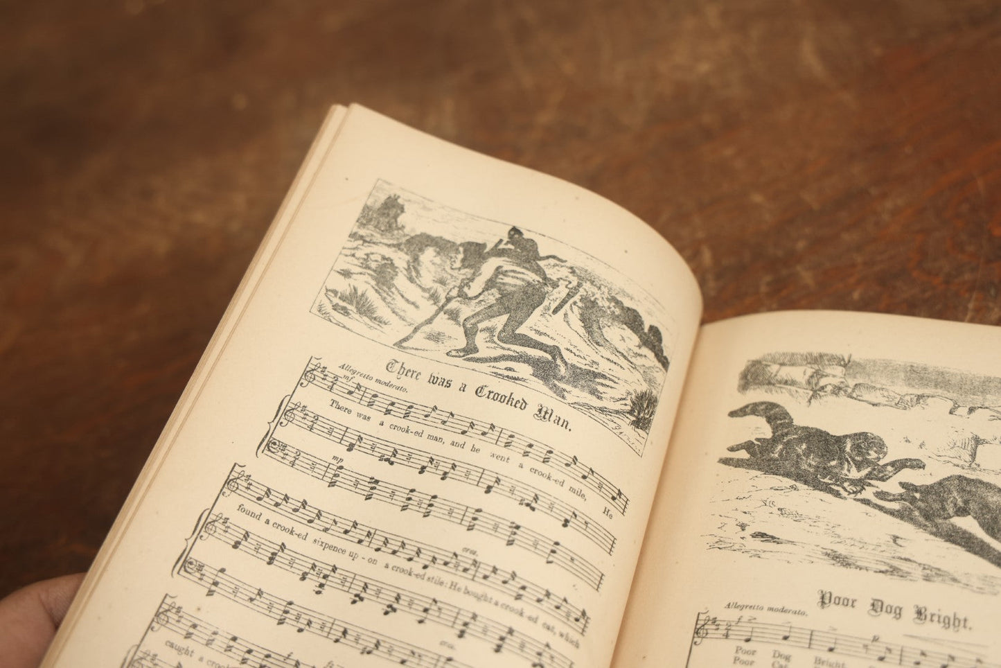 Lot 086 - Mother Goose Set To Music, Antique Book With Owl On Cover, Illustrated, Published By G. W. Carelton & Co., 1873, New York