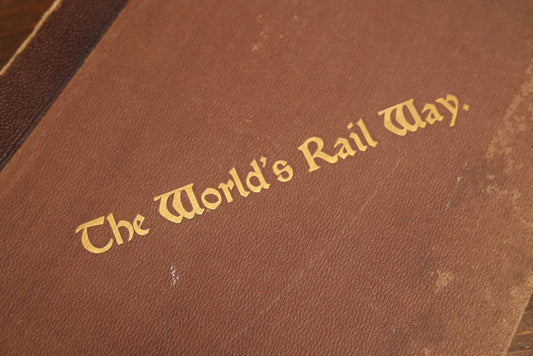 Lot 087 - "The World's Rail Way: Historical, Descriptive, Illustrative" Antique Railroad History Book By J.G. Pangborn, Illustrated, Winchell Printing Company, New York, 1894, Cover Loose