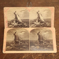 Lot 100 - Pair Of Antique Rock Of Ages Religious Stereo Cards, Published By G.H. Aldrich & Co., Littleton, New Hampshire