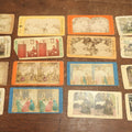 Lot 102 - Grouping Of Sixteen Antique Comical And Other Stereo Cards, Many  Hand Painted, Late 19th Century