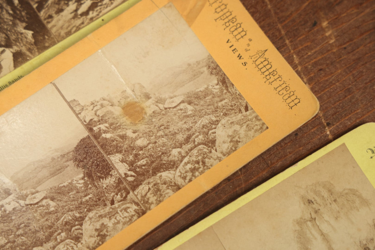 Lot 103 - Grouping Of 24+ Antique Landscape Stereo Cards, Showing Foliage, Rock Formations, Mountains, And More