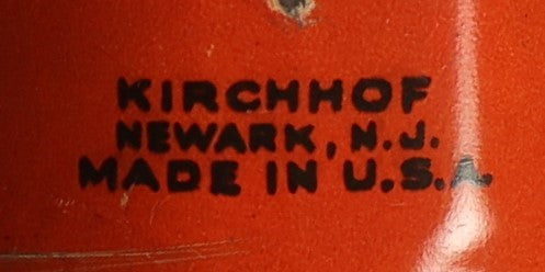 Lot 012 - Antique Halloween Blow Horn Noise Maker With Devil Head, Witch, Black Cat, Black Moon, And More, By Kirchhof, Newark, New Jersey, Made In U.S.A.