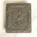 Lot 017 - Antique Double 1/9th Plate Tintype Photographs In "Union Forever" Patriotic Civil War Thermoplastic Case