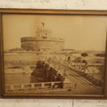 Lot 035 - Antique Early 20th Century Framed Photo Of Castel Sant'Angelo, Mausoleum Of Hadrian, Rome, Italy, Framed By Denholm & Mckay Co., Worcester, Massachusetts