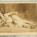 Lot 048 - Antique Risque French Boudoir Pitch Card Photograph Of A Woman Covered In Jewels, Roughly Postcard Sized