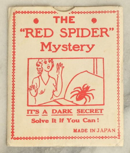 Lot 066 - Vintage Novelty Gag Magic Trick, The Red Spider Mystery, In Envelope