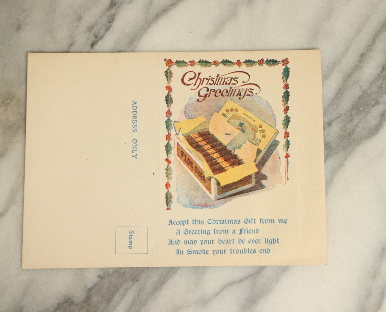 Lot 072 - Grouping Of Four Unused Foldable Christmas Cards, Including Spirit Ghost Card, Illustrated By Donald Mcgill