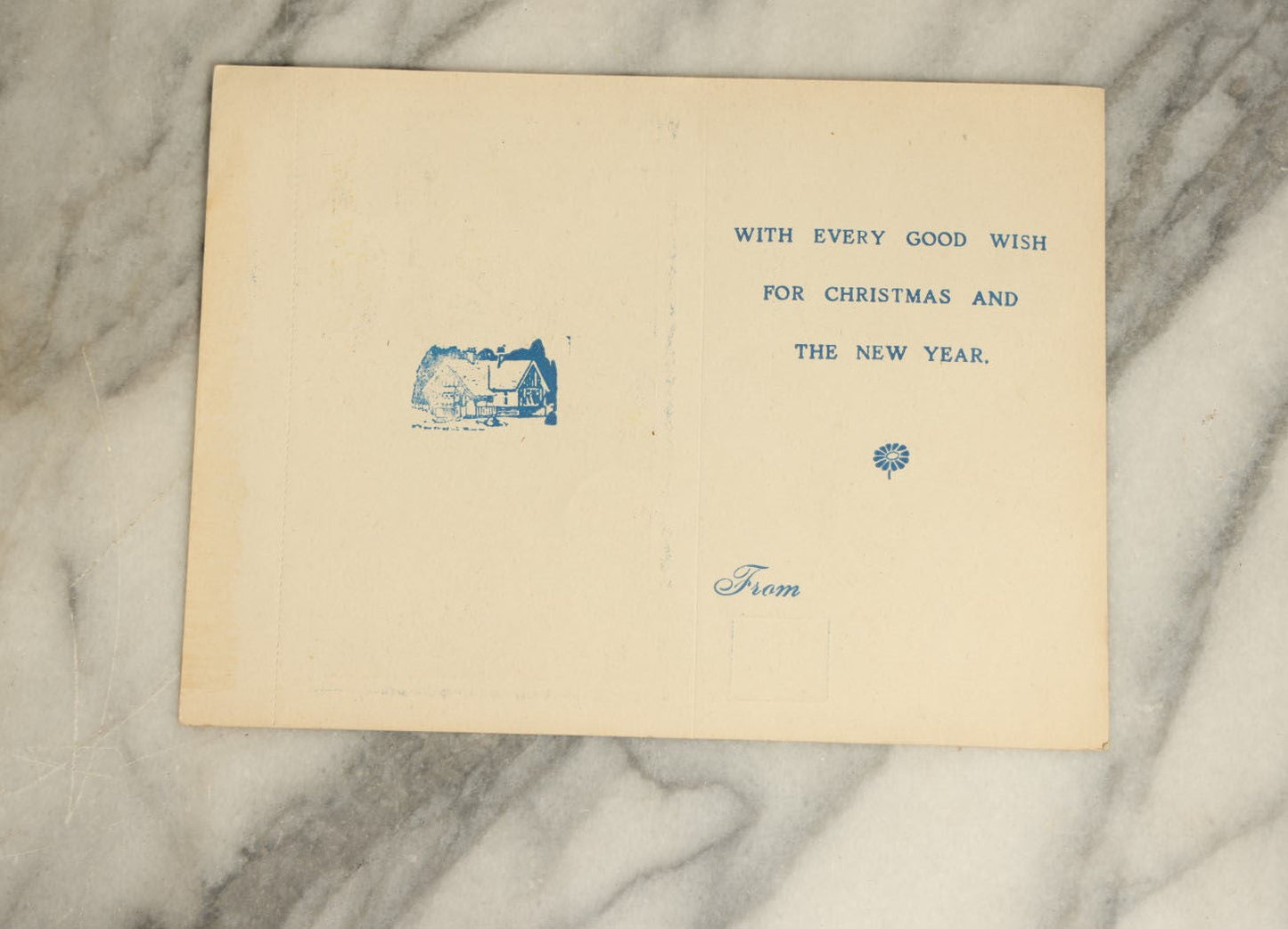 Lot 072 - Grouping Of Four Unused Foldable Christmas Cards, Including Spirit Ghost Card, Illustrated By Donald Mcgill