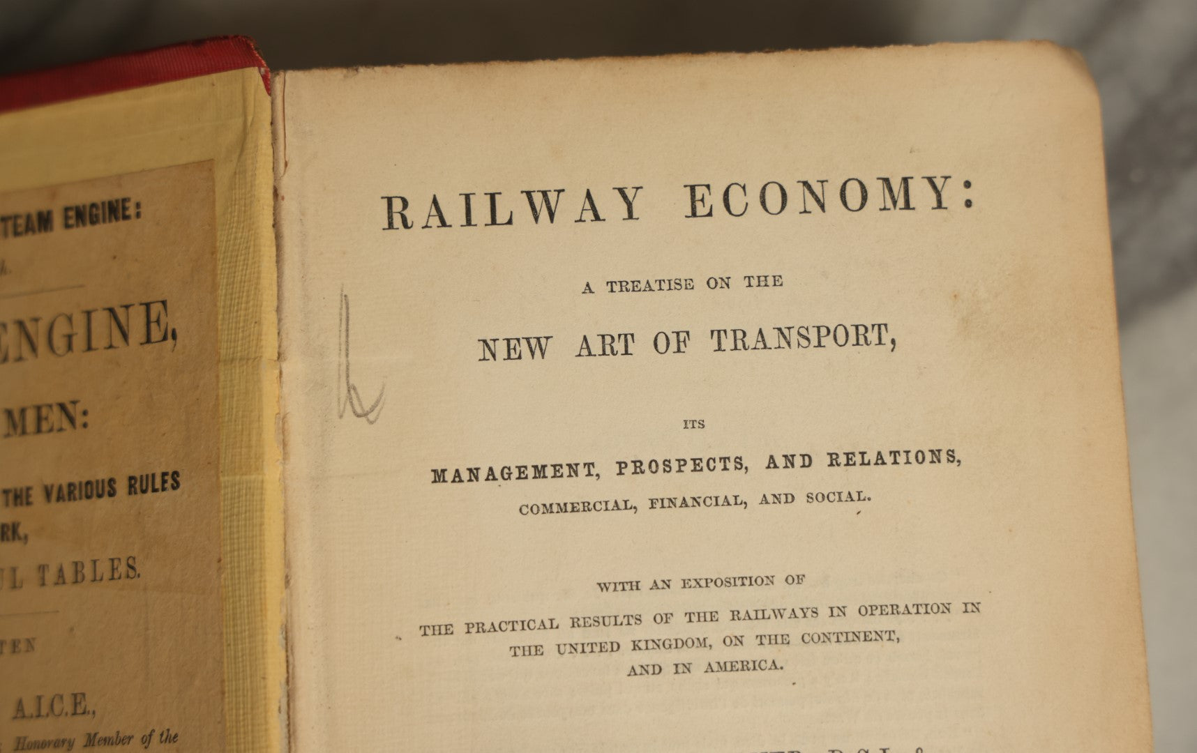 Lot 078 - "Railway Economy: A Treatise On The New Art Of Transport" Antique Book By Dionysius Lardner, Published 1850