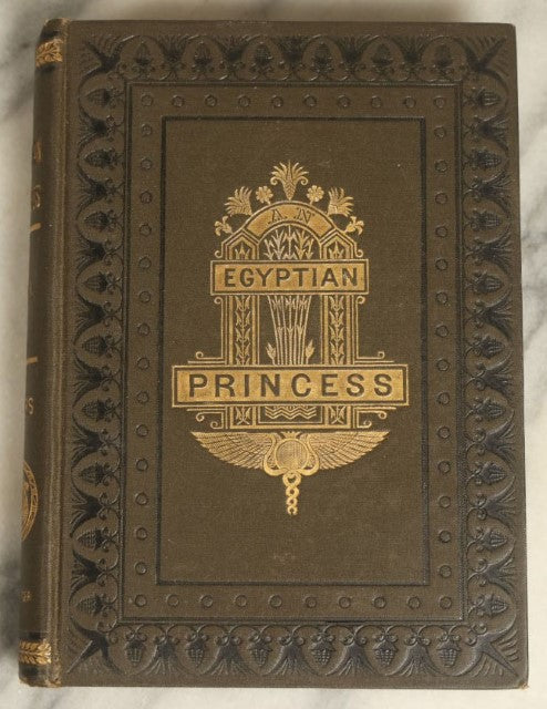 Lot 080 - "An Egyptian Princess, Volume I" Antique Book By Georg Ebers, Published 1880