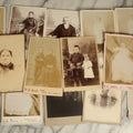 Lot 105 - Grouping Of Fourteen Antique Cabinet Card Photographs, Portraits Of Men, Women, And Children, Various Photographers, Mostly New Hampshire, Vermont
