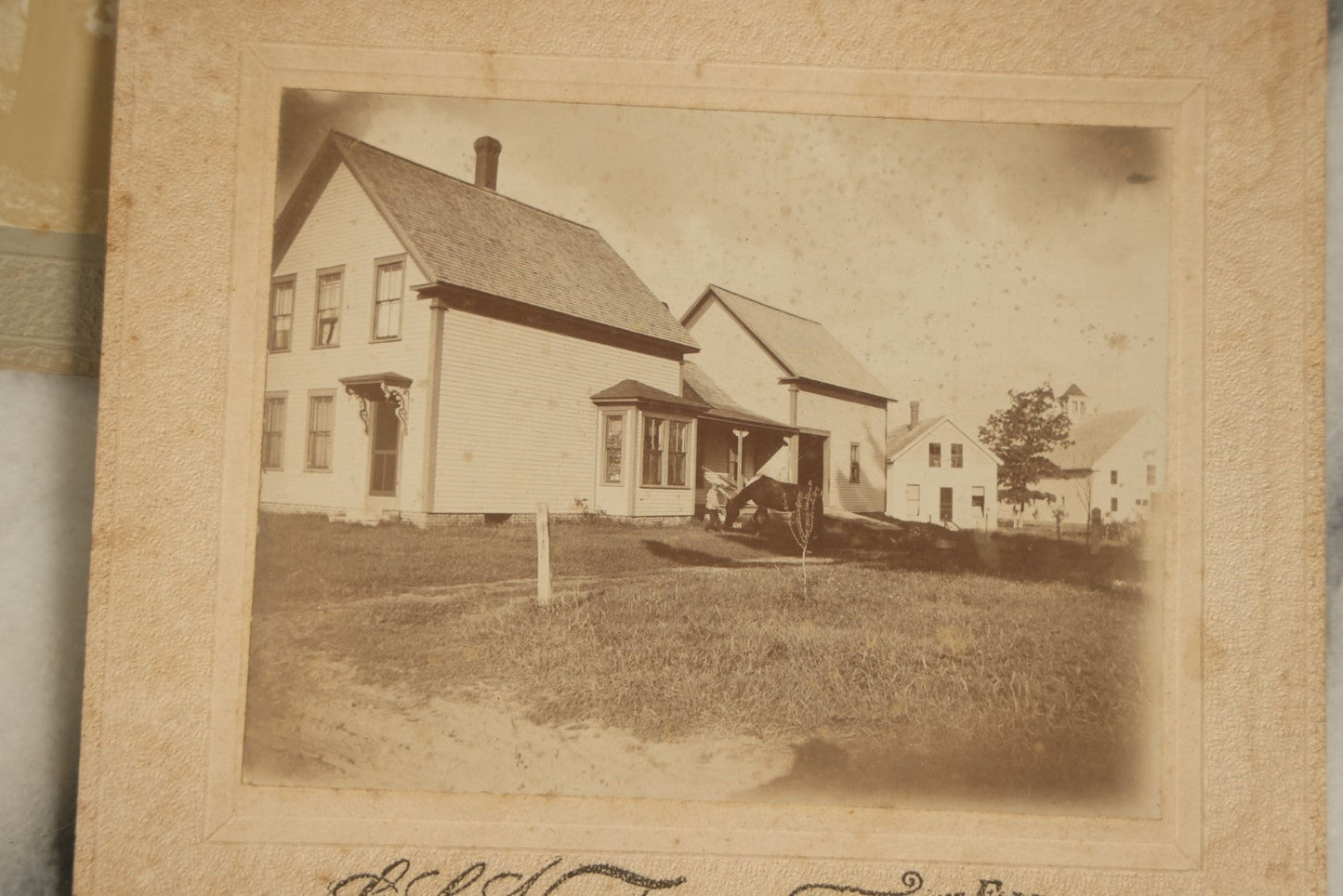 Lot 106 - Grouping Of Seven Antique Boarded Group Photographs, Including Three School Class Photos, Outdoor Scenes, And More