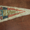 Lot 014 - Antique World War One United States Army Pennant, "In Memory To My Service To My Country, German American War, 1917," With Brass Hand Grommets