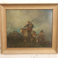 Lot 019 - Antique Late 19th Century Artwork On Brittle Paper, Appears To Be Painting, Of Don Quixote, Possibly By Or After Otto Fedder (German, 1873-1918), See Notes And Photos, 15-1/2" x 13-1/2"