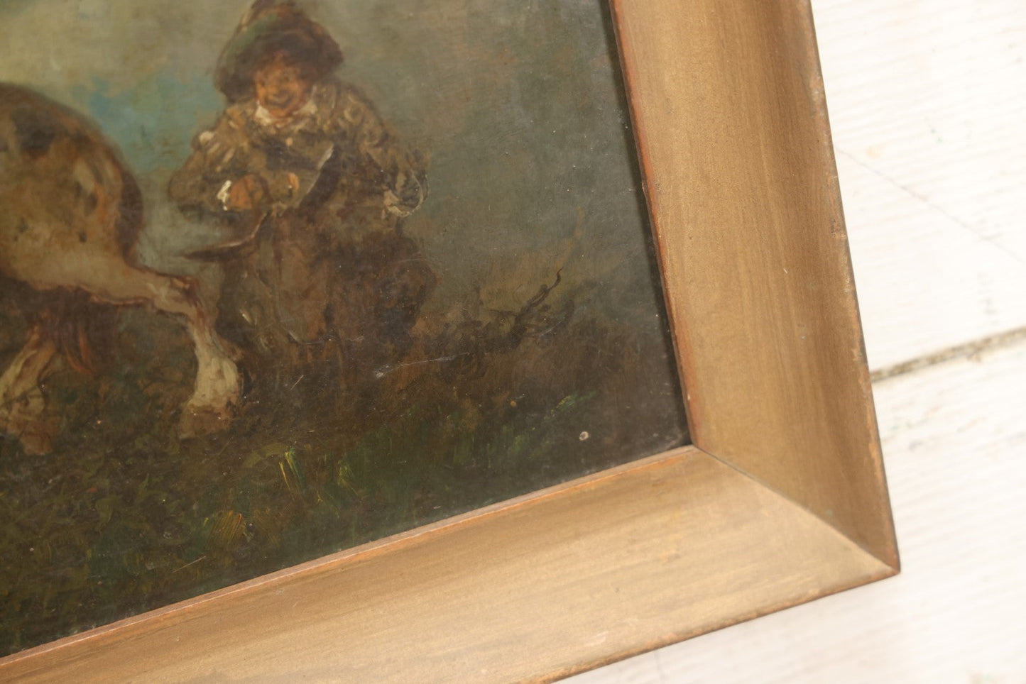 Lot 019 - Antique Late 19th Century Artwork On Brittle Paper, Appears To Be Painting, Of Don Quixote, Possibly By Or After Otto Fedder (German, 1873-1918), See Notes And Photos, 15-1/2" x 13-1/2"