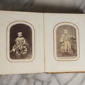 Lot 025 - Antique Tintype And Carte De Visite C.D.V. Victorian Photo Album Containing 33 C.D.V. Photos, 11 Tintypes, And Portraits Of George And Martha Washington, Hidden Mother