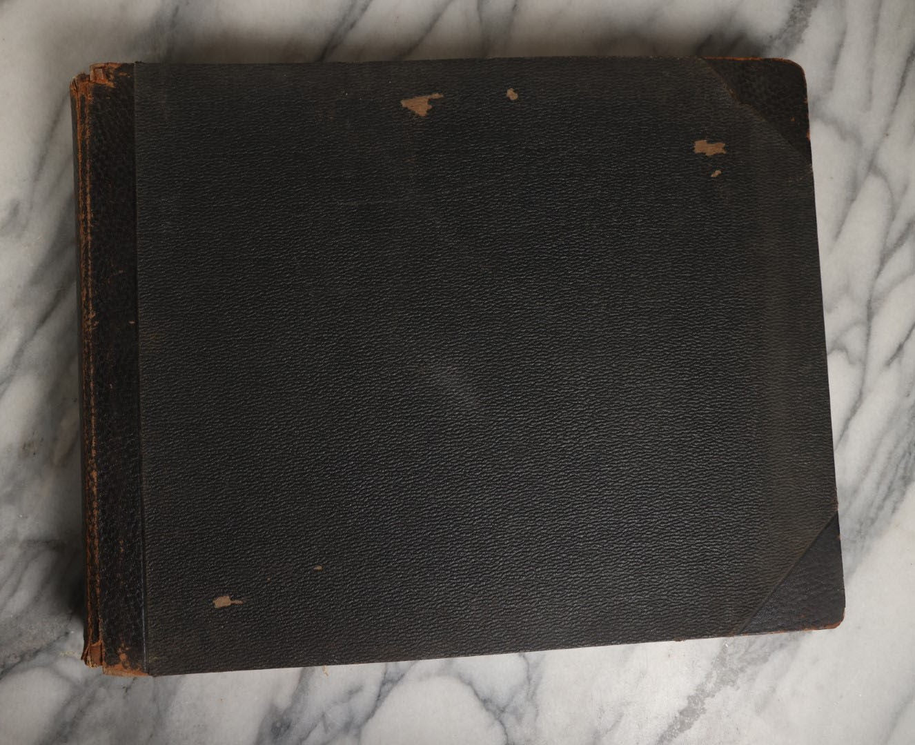 Lot 027 - Antique Large Size Photo Album Containing Book Photos Of Europe, England, Castles, And More, Some With Handwritten Notes 