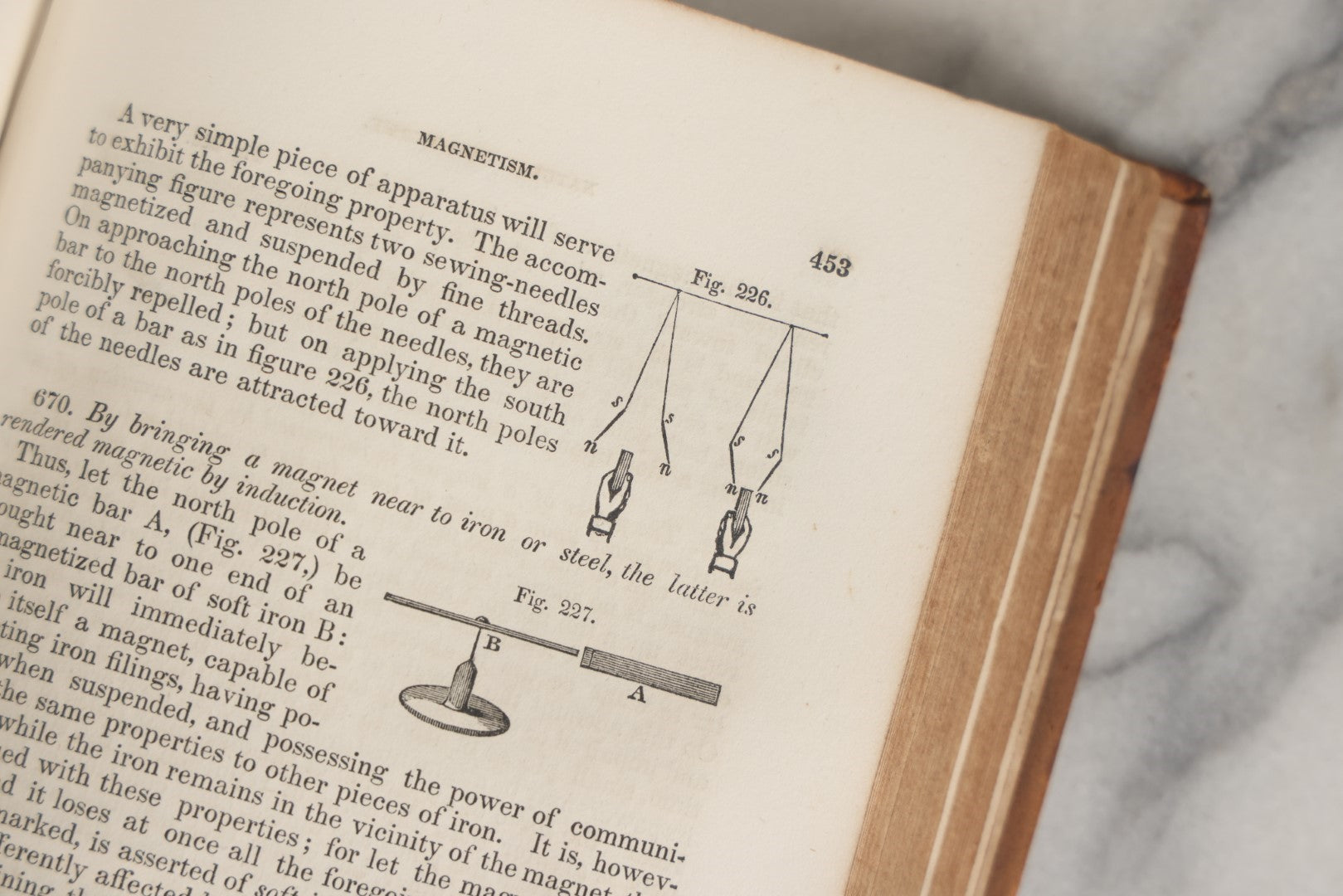 Lot 030 - "An Introduction To Natural Philosophy" Antique Book By Dennison Olmsted, For Yale College, Published 1848 By Collins & Brothers, New York, Illustrated