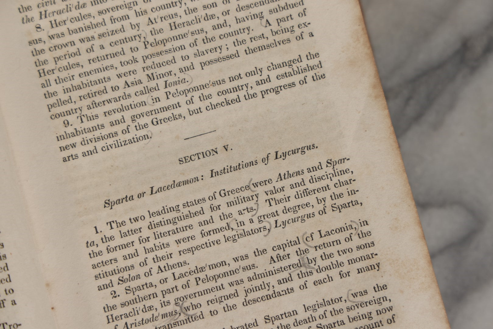 Lot 031 - "Elements Of History, Ancient And Modern, With A Chart And Tables Of History" Antique Book By J.E. Worcester, Published 1845 By William J. Reynolds, Boston, With Hand Colored Chart