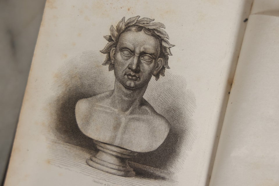 Lot 032 - Anthon's Caesar, "Caesar's Commentaries On The Gallic War And The First Book Of Greek Paraphrase" Antique Book By Charles Anthony, Published 1840 By Harper & Brothers, New York, Illustrated With Battle Formation Engravings