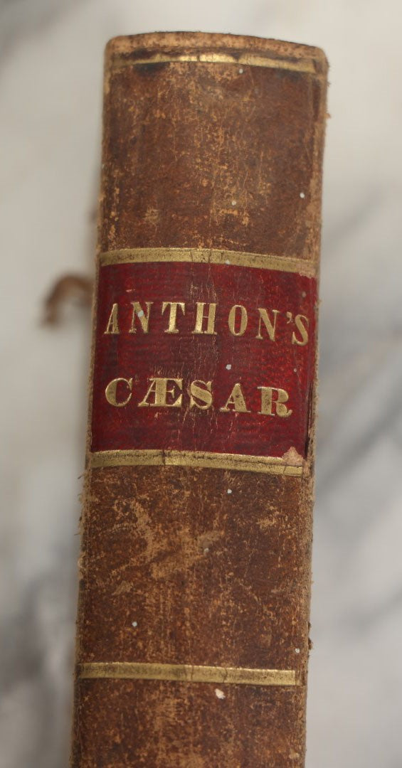 Lot 032 - Anthon's Caesar, "Caesar's Commentaries On The Gallic War And The First Book Of Greek Paraphrase" Antique Book By Charles Anthony, Published 1840 By Harper & Brothers, New York, Illustrated With Battle Formation Engravings