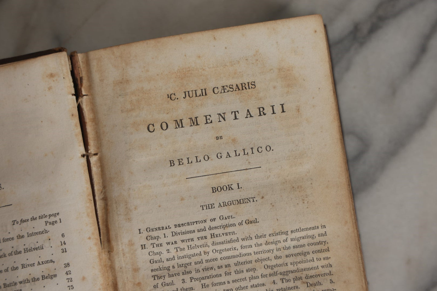 Lot 032 - Anthon's Caesar, "Caesar's Commentaries On The Gallic War And The First Book Of Greek Paraphrase" Antique Book By Charles Anthony, Published 1840 By Harper & Brothers, New York, Illustrated With Battle Formation Engravings