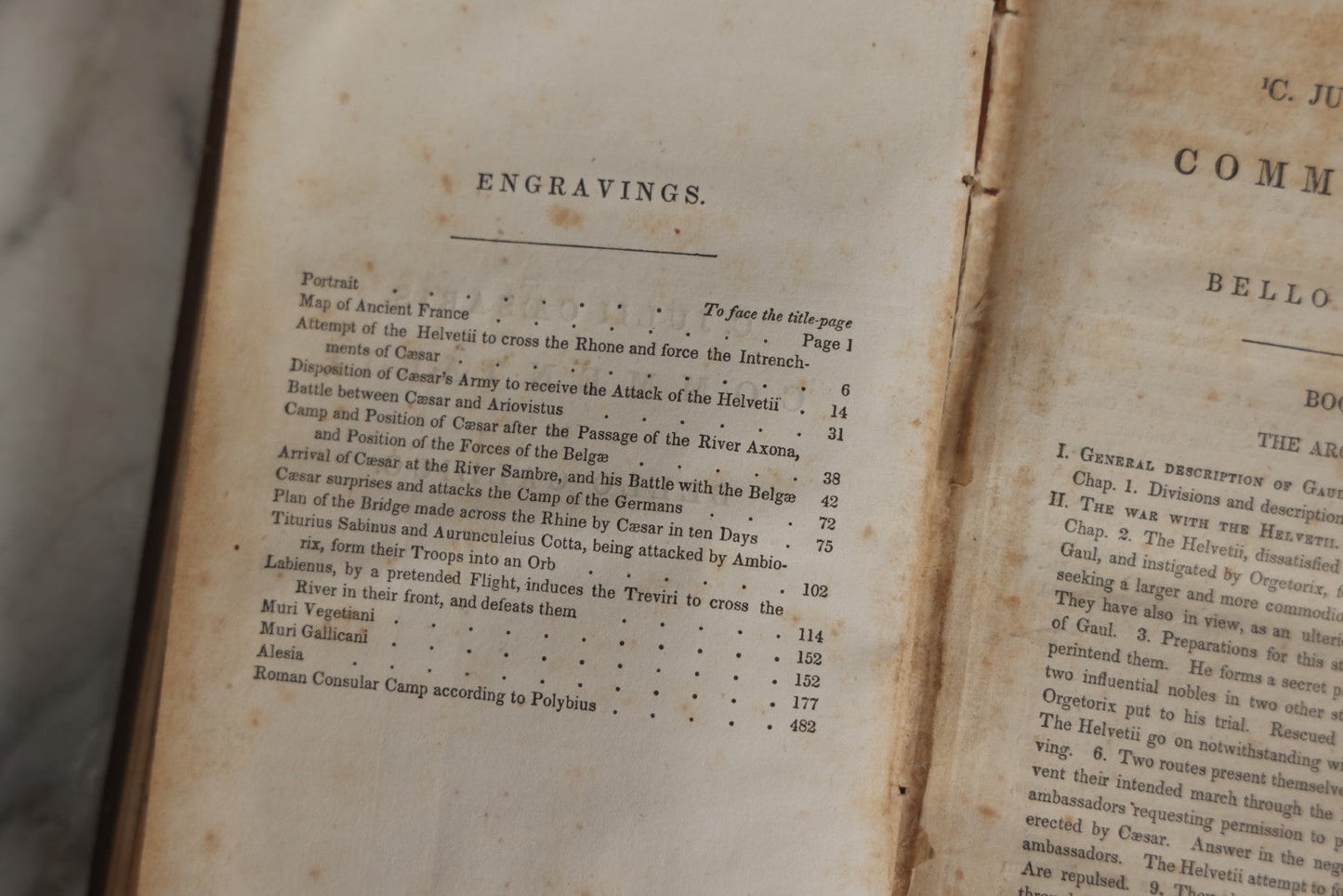 Lot 032 - Anthon's Caesar, "Caesar's Commentaries On The Gallic War And The First Book Of Greek Paraphrase" Antique Book By Charles Anthony, Published 1840 By Harper & Brothers, New York, Illustrated With Battle Formation Engravings