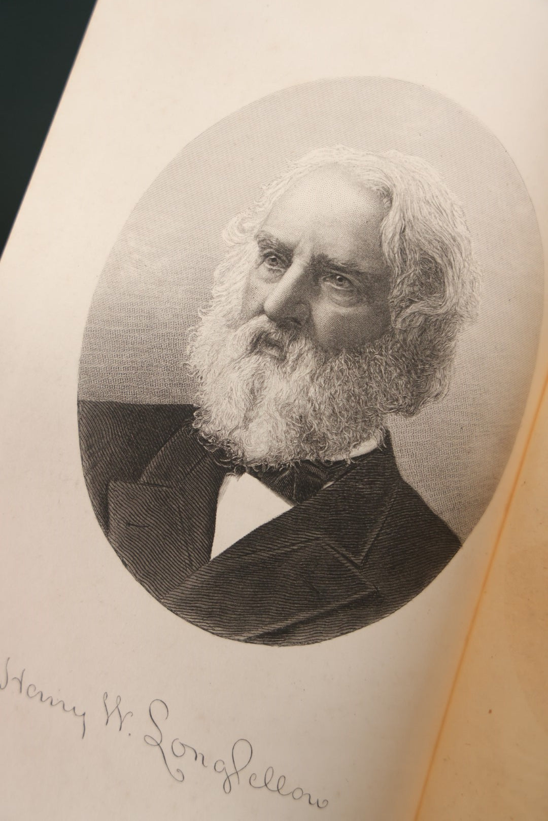 Lot 051 - "The Poetical Works Of Henry Wadsworth Longfellow" Household Edition, Illustrated, Antique Book, Copyright 1883 By Houghton, Mifflin, & Co., Cambridge, Massachusetts