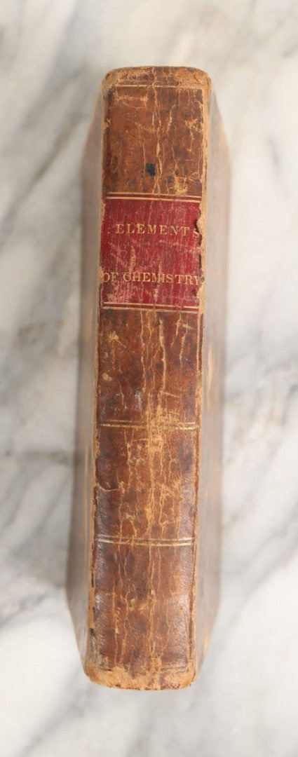 Lot 053 - "Elements Of Chemistry" By Andrew Fyfe And John W Webster, Early Antique Chemistry Book, Illustrated, Published 1827 By Richardson And Lord, Boston