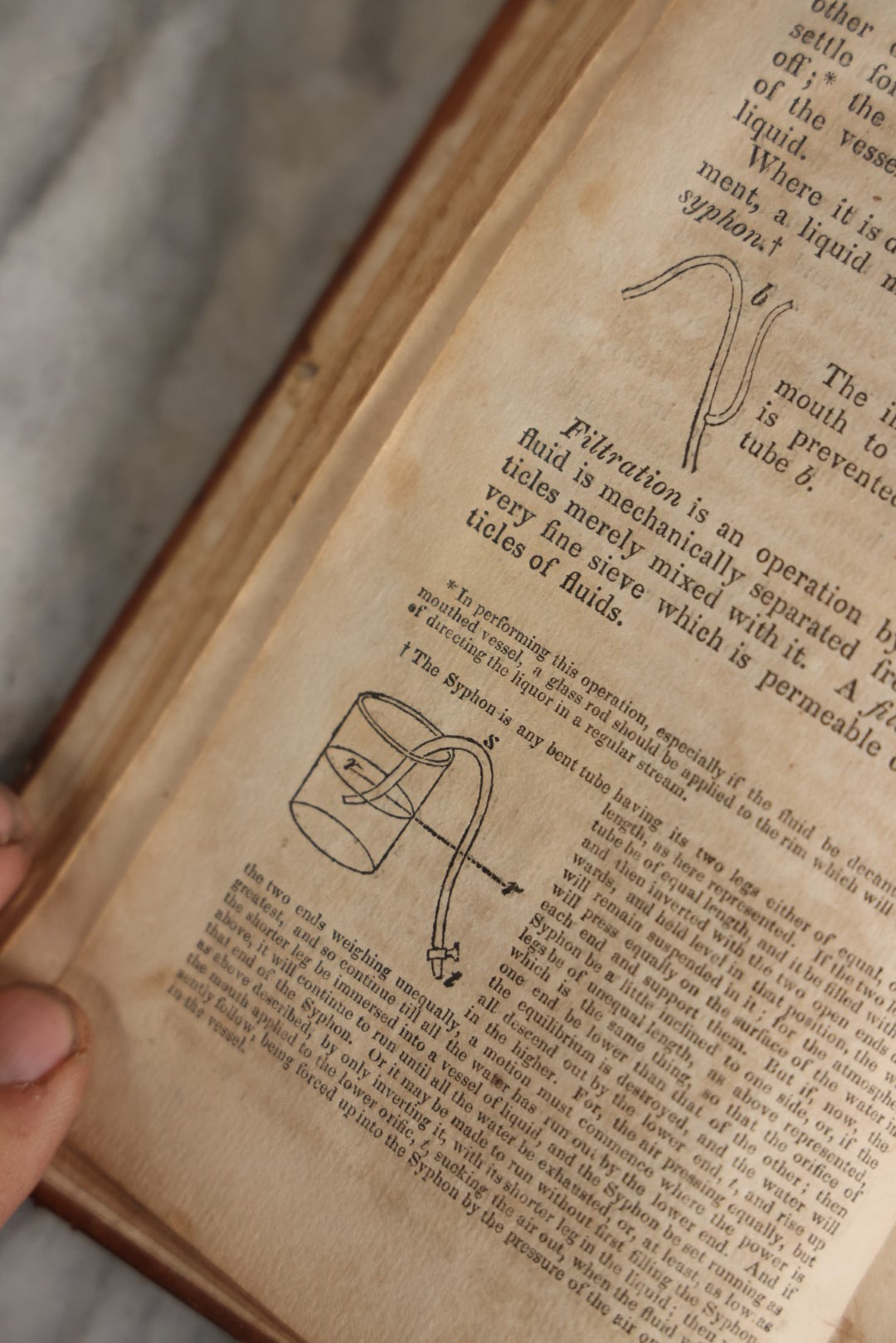 Lot 053 - "Elements Of Chemistry" By Andrew Fyfe And John W Webster, Early Antique Chemistry Book, Illustrated, Published 1827 By Richardson And Lord, Boston