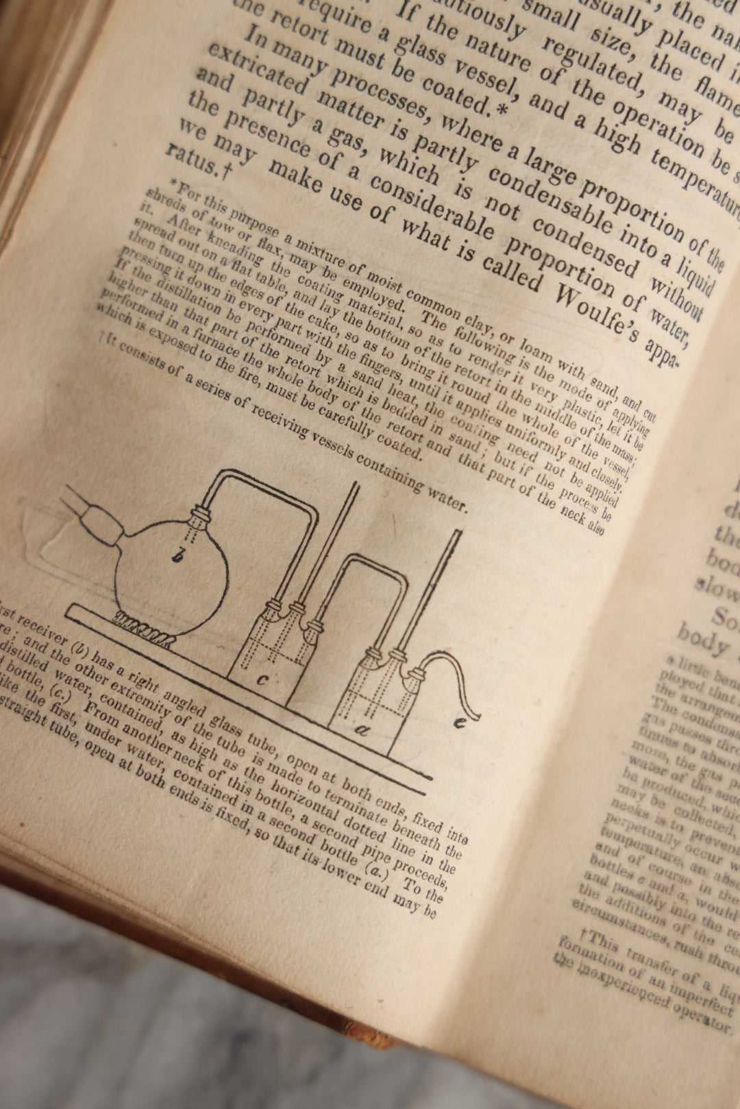 Lot 053 - "Elements Of Chemistry" By Andrew Fyfe And John W Webster, Early Antique Chemistry Book, Illustrated, Published 1827 By Richardson And Lord, Boston