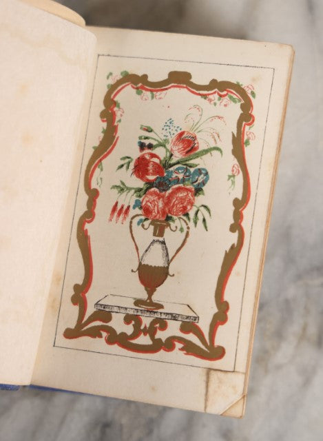 Lot 054 - "The Flower Vase Containing The Language Of Flowers And Their Poetic Sentiments" Antique Botanical Poetry Book By Miss S.C. Edgarton, Published 1853