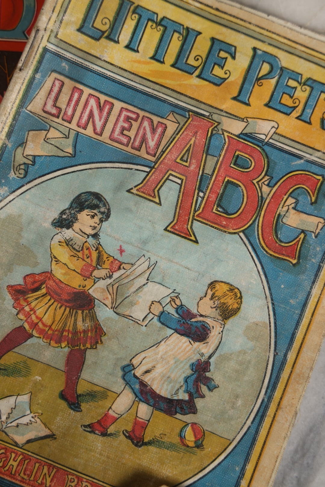 Lot 057 - Grouping Of Three Antique Illustrated Children's Paperback Books, "The Little Maid," "Little Pets Linen A.B.C." And "Little Scholars A.B.C."