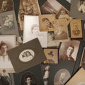 Lot 064 - Grouping Of 25+ Antique Portrait Photos, Cabinet Cards, C.D.V. Photos, And More, Of Men, Women, And Children, One Lot One Money