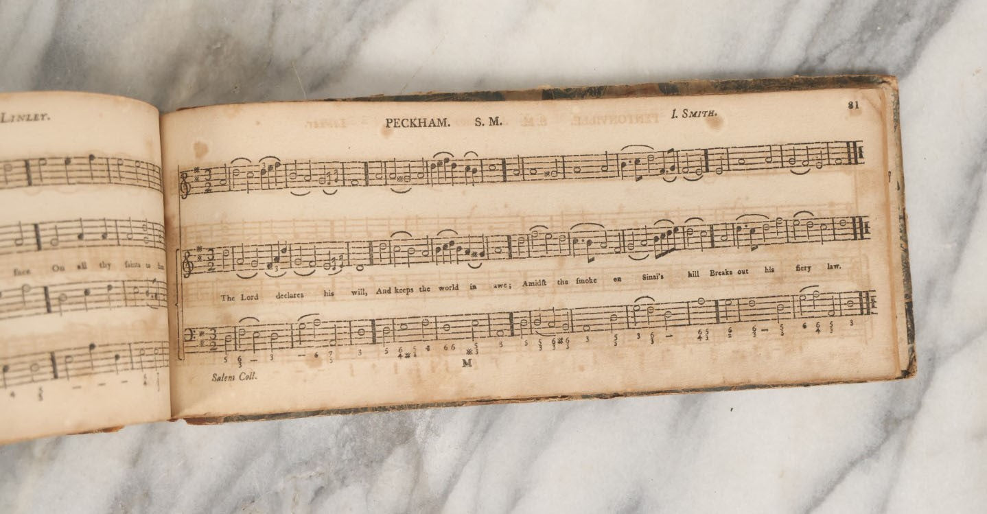 Lot 079 - Antique Music Book, An Introduction To Psalmody, Extracted From T. Williams's Collection, Late 18th Century