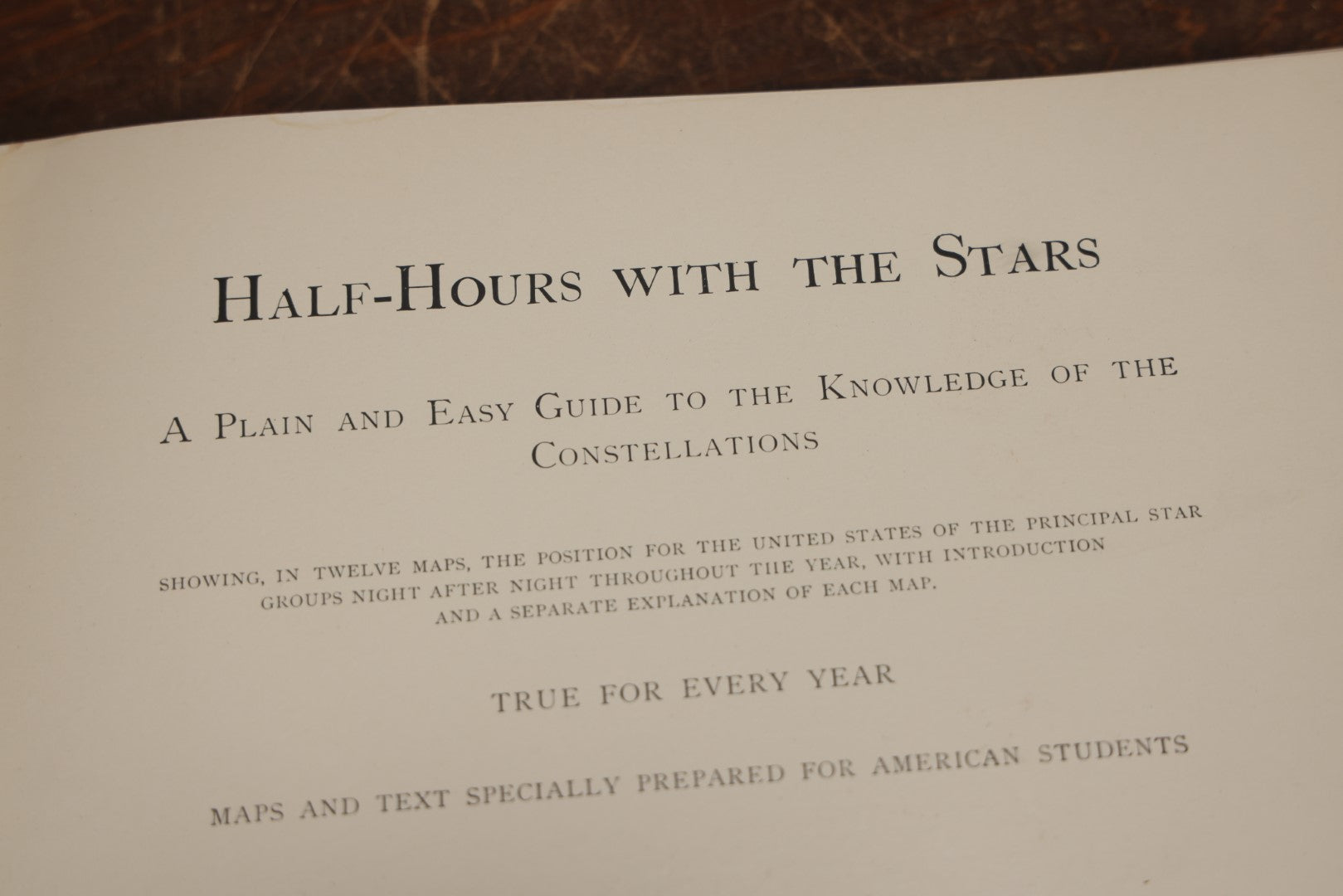 Lot 003 - "Half Hours With The Stars" Antique Astronomy And Constellation Book By R.A. Proctor, Published By G.P. Putnam's Sons, The Knickerbocker Press, 1887