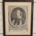 Lot 022 - Antique French Engraving Of Surgeon Phillipes Collot, "Stone Extractor," In Frame, 11" x 13-3/4"