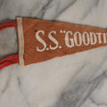 Lot 028 - Vintage S.S. "Goodtime" Miniature 8" Novelty Felt Pennant With Printed Letters