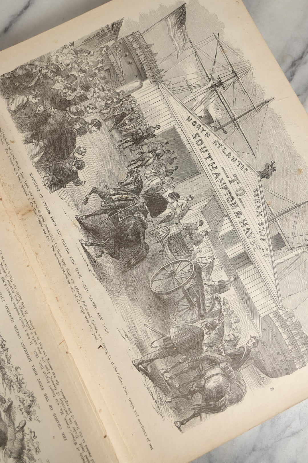 Lot 053 - "Frank Leslie's Illustrated History Of The Civil War" Antique Book, Published By Mrs. Frank Leslie Publishers, 1895, Note Heavy Binding Wear, Loose And Damaged Pages