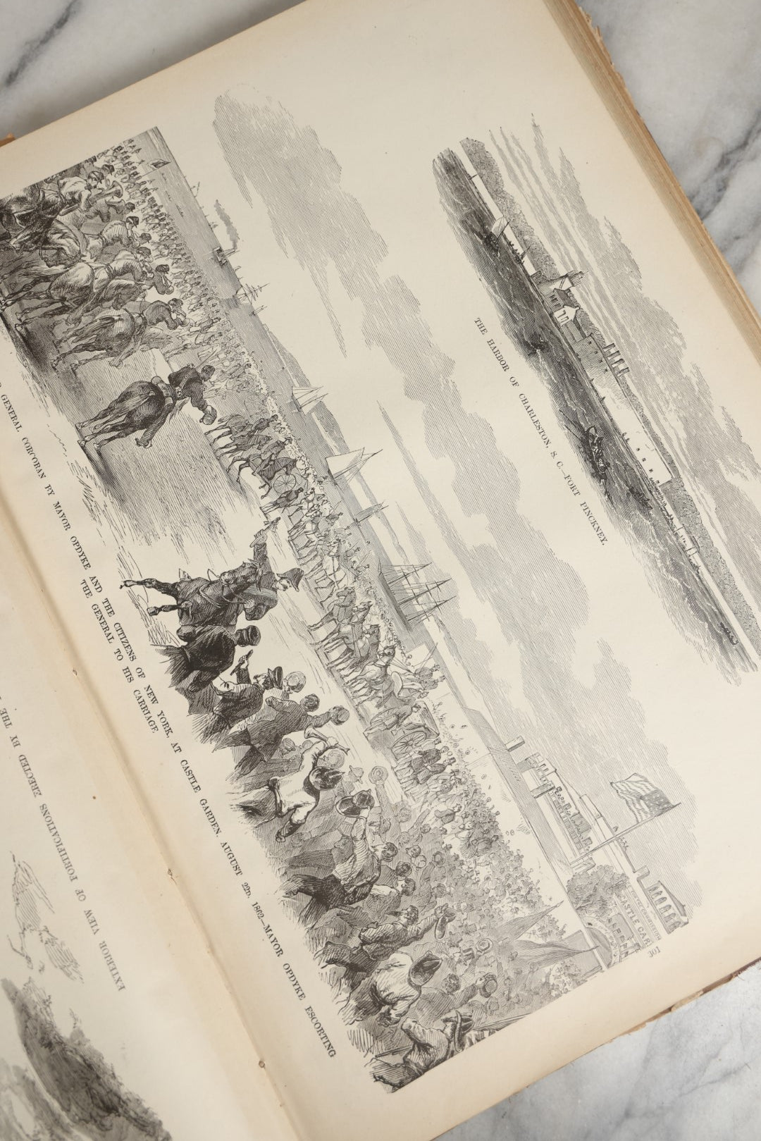 Lot 053 - "Frank Leslie's Illustrated History Of The Civil War" Antique Book, Published By Mrs. Frank Leslie Publishers, 1895, Note Heavy Binding Wear, Loose And Damaged Pages