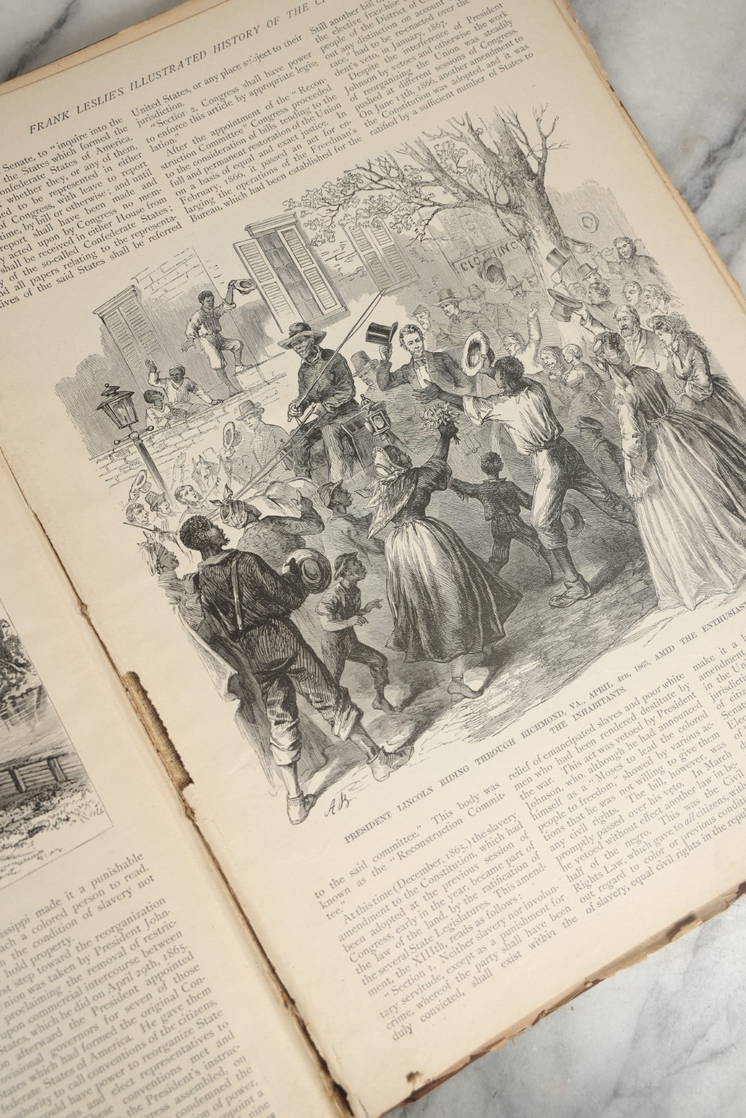 Lot 053 - "Frank Leslie's Illustrated History Of The Civil War" Antique Book, Published By Mrs. Frank Leslie Publishers, 1895, Note Heavy Binding Wear, Loose And Damaged Pages