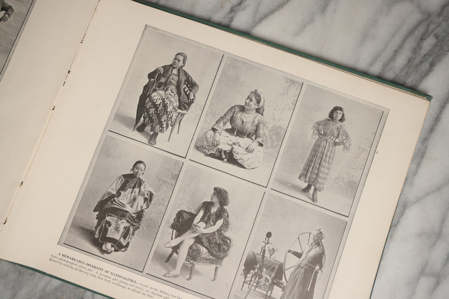 Lot 056 - "Gems Of The World's Fair" Antique Book Of Official Photographs Of The World's Fair And Midway Plaisance, Published By World's Fair Art Co., Philadelphia, With Many Photos, Craft Grade, Heavy Ware