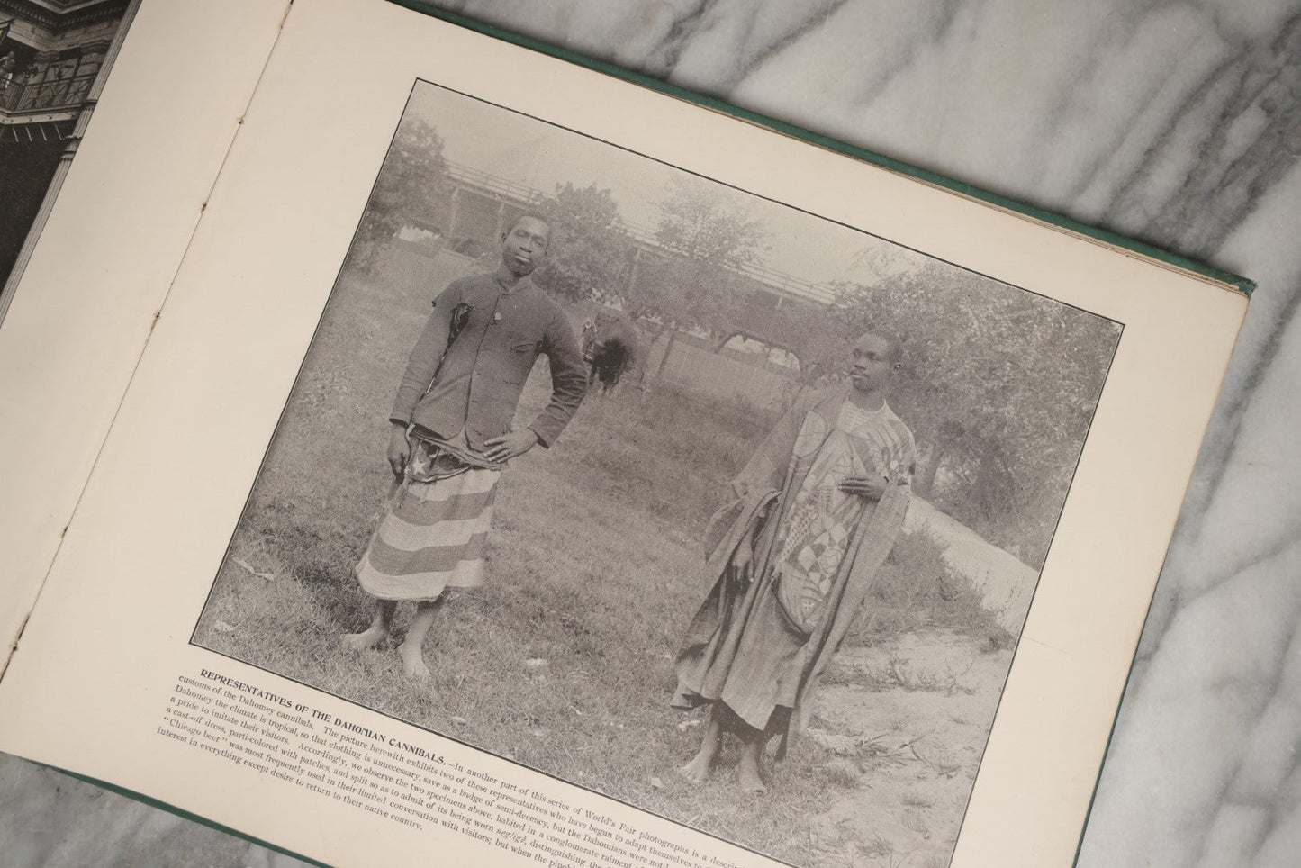 Lot 056 - "Gems Of The World's Fair" Antique Book Of Official Photographs Of The World's Fair And Midway Plaisance, Published By World's Fair Art Co., Philadelphia, With Many Photos, Craft Grade, Heavy Ware