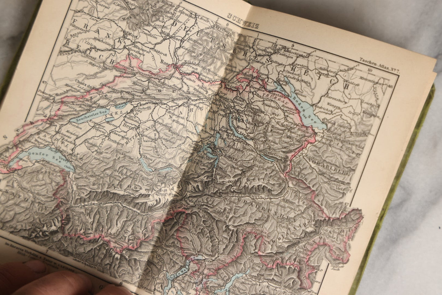 Lot 071 - Single Ephemera Piece, Justin Perthes' Taschen Atlas, German Map Atlas, 1885