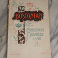 Lot 075 - Single Ephemera Piece, The Bostonian Magazine, Christmas Number 1895, Volume 3 Number 3,  With Various Stories, Advertisements