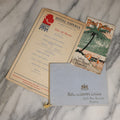 Lot 077 - Three Piece Ephemera Grouping, Advertising Scraps From Hotels Including Hotel Esperia, Italy, Hotel Palms, West Palm Beach Florida, And Hotel De Champs Elysees, Paris